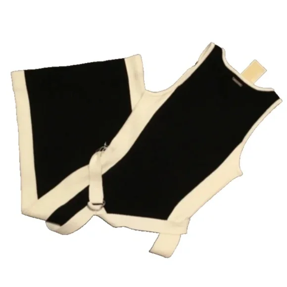 NWT Michael Kors Sleeveless Rib Knit Midi Bodycon Dress Size S Stretch Crow Neck - Picture 6 of 7